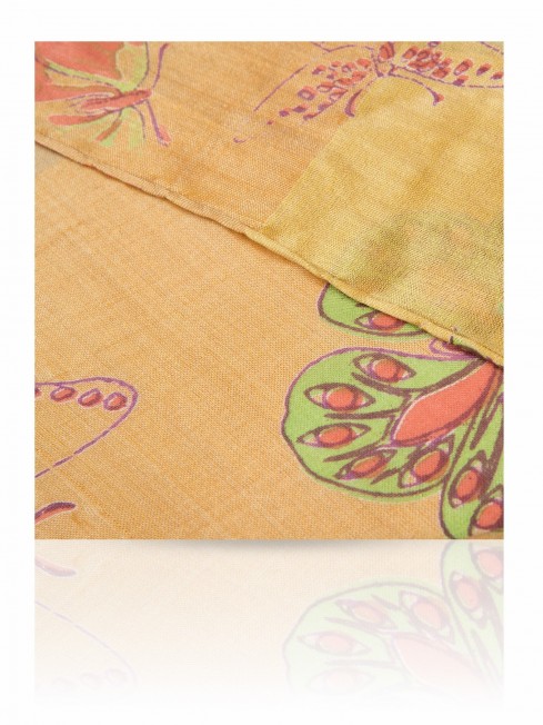 Палантин Женский SN-BUTTERFLY/YELLOW.OR